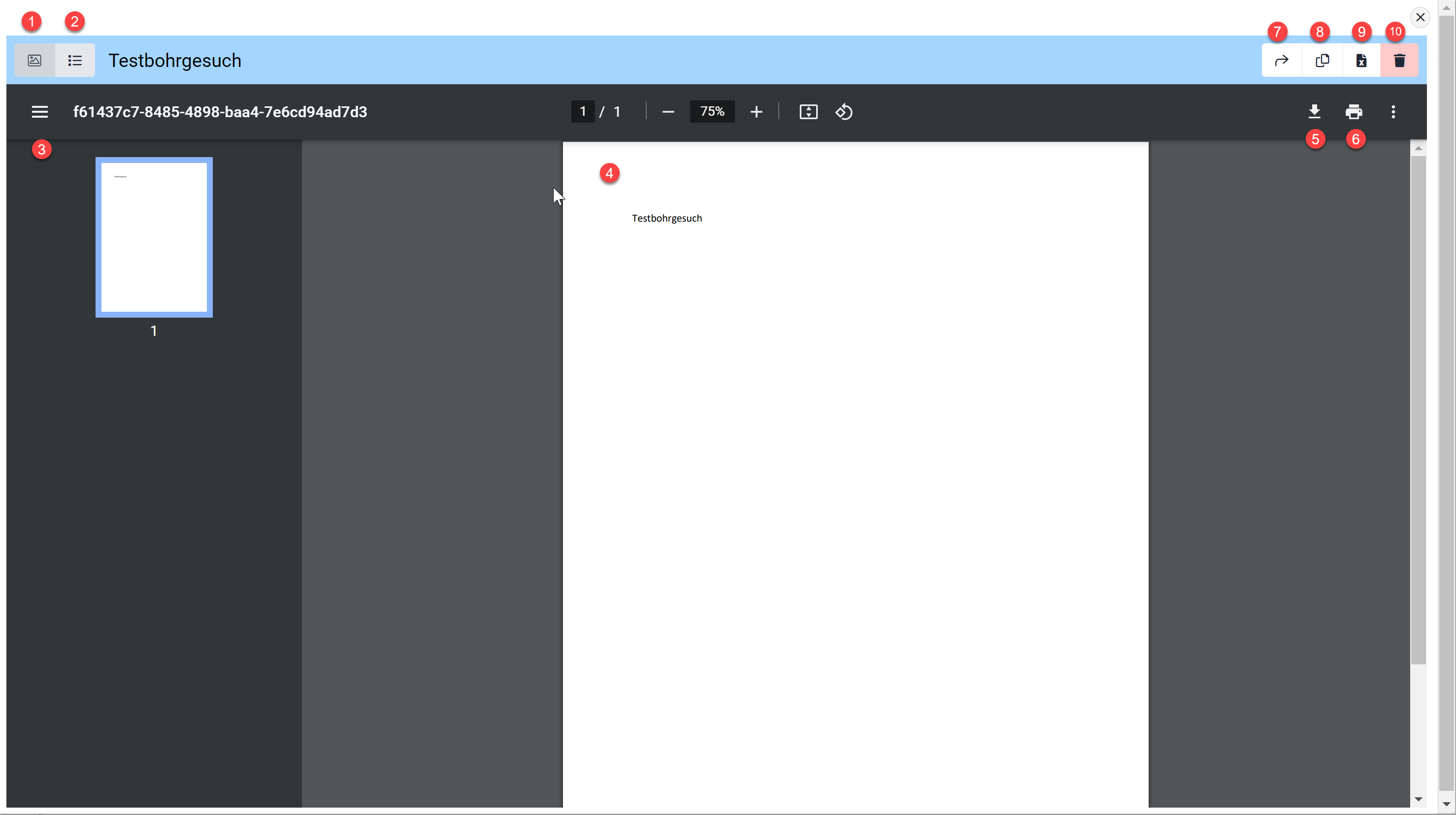 Dokumente im Browser in der Galerie-Darstellung anzeigen