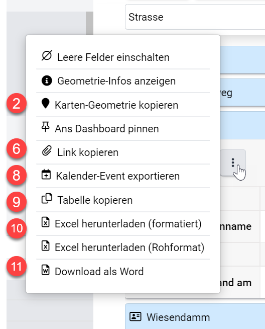 Weitere Aktionen
